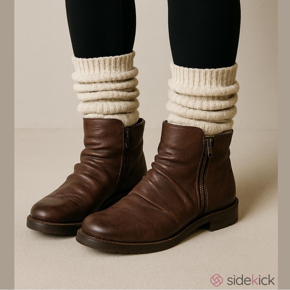 Sofft Beckie II Brown Italian Leather Boot 8M - Picture 3 of 9